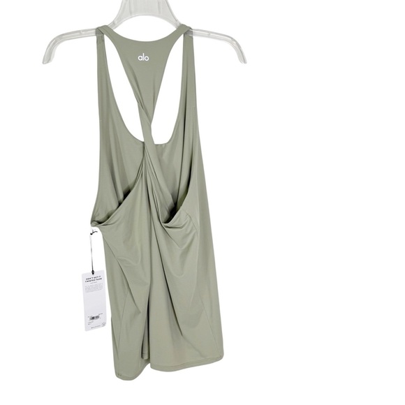 NWT ALO Yoga Don't Get It Twisted Tank in Limestone Size L - Picture 6 of 13